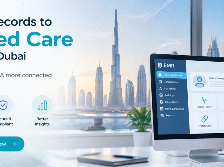 EMR software in Dubai helping healthcare providers manage electronic medical records and connected patient care