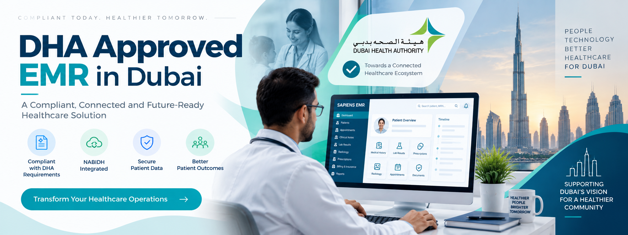 DHA approved EMR software in Dubai for secure and connected healthcare
